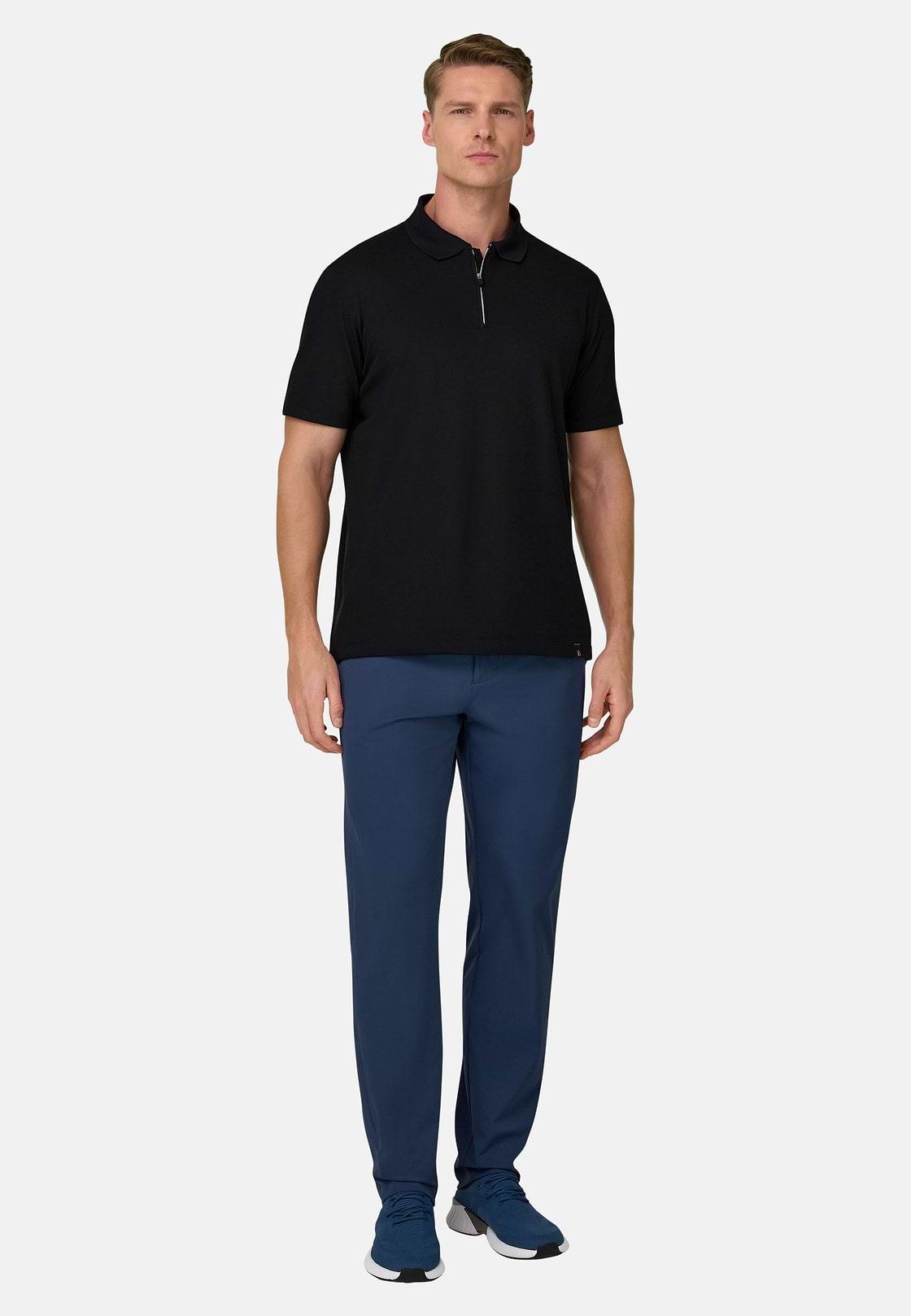 S CAFE HALF ZIP POLO, Stilium