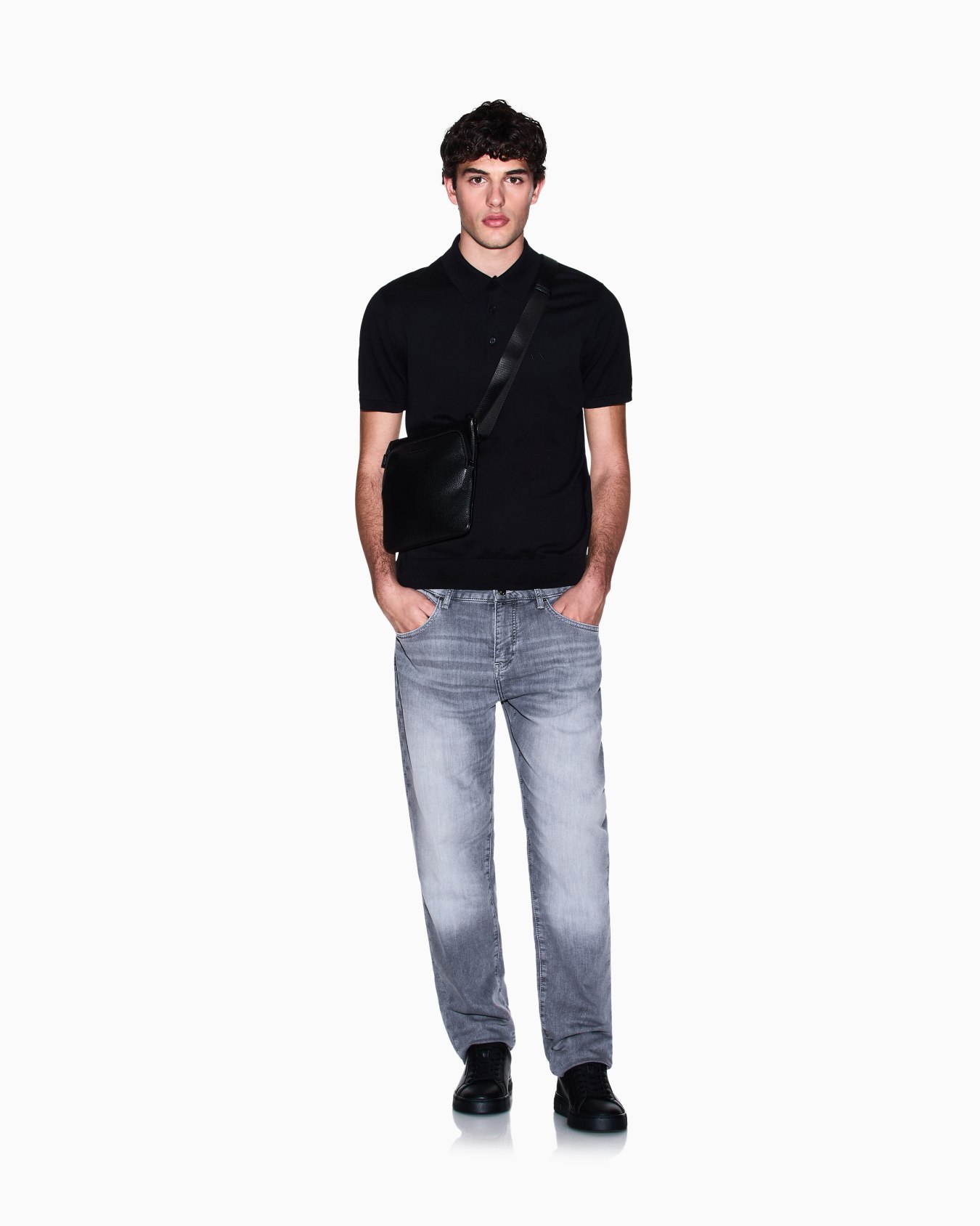KNIT POLO, ARMANI EXCHANGE