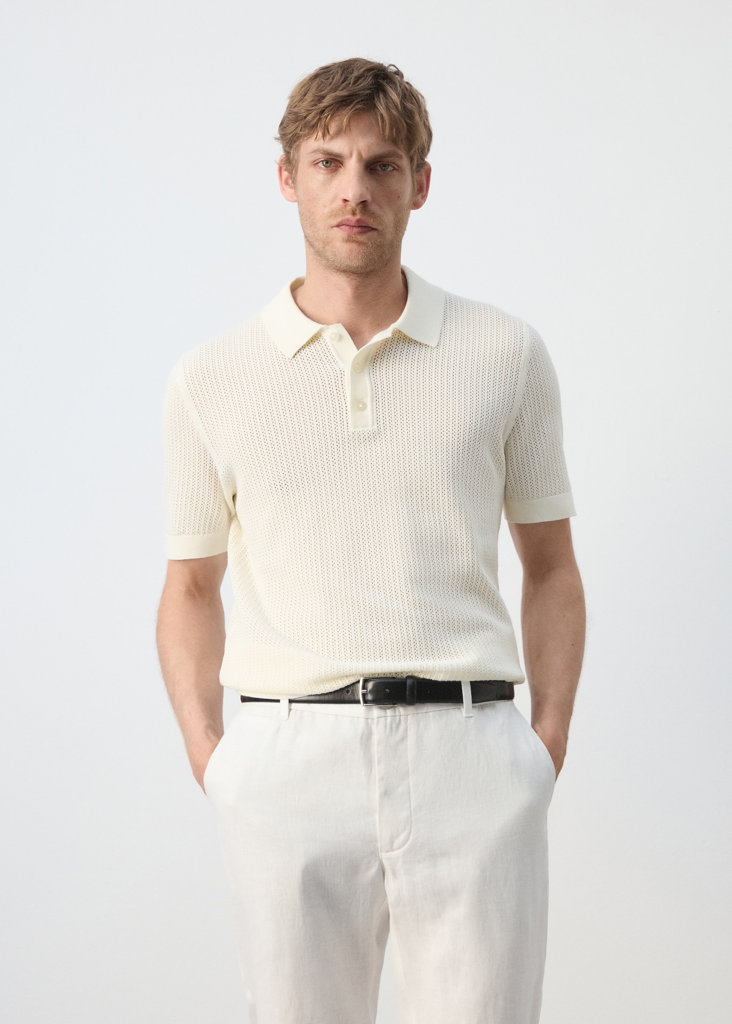 POLO SHIRT POINTELE, MANGO MAN