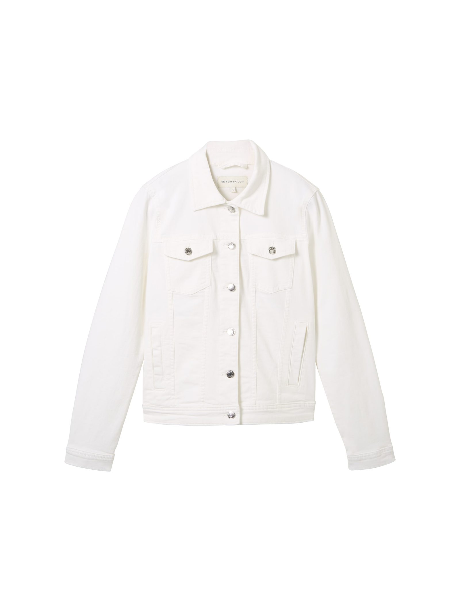 COLORED DENIM JACKET, WHITE, XS- 35104047970, FIFTY FIFTY
